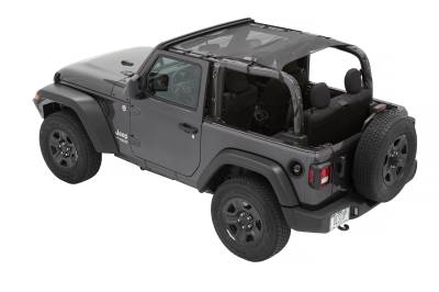 Bestop - Bestop Element Upper Doors - Jeep '20-26 Gladiator / '18-26 Wrangler JL (Front; Black Diamond)