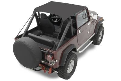Bestop - Bestop Upper Fabric Doors - Jeep '88-95 Wrangler YJ (Rounded Upper Corner, Spice)