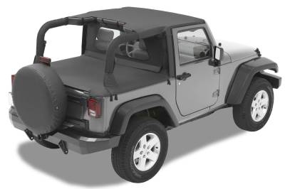Bestop - Bestop Element Panels - Jeep '07-18 Wrangler JK 4-Door (Rear Doors; Black)
