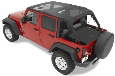 Bestop - Bestop Element Upper Doors - Jeep '07-18 Wrangler JK (Front Doors; Black Twill)
