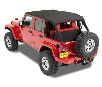 Bestop - Bestop Element Doors - Jeep '07-18 Wrangler JK (Front Doors; Matte Black)