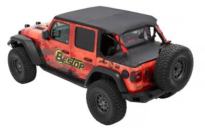 Bestop - Bestop Sun Safari Bikini - Jeep '07-18 Wrangler JK 2-Door (Black Diamond)