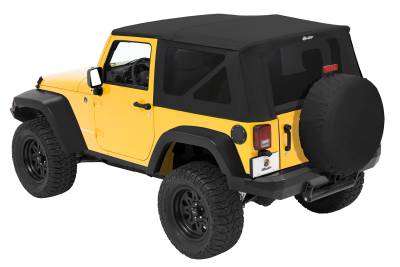 Bestop - Bestop OE JL Replacement Windows - Jeep 2018-26 Wrangler JL (Quarter Left Hand; 2-Door; Tan Twill; Clear)
