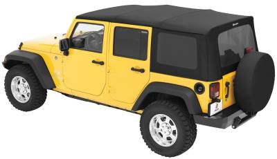 Bestop - Bestop OE JL Replacement Windows - Jeep 2018-26 Wrangler JL (Quarter Right Hand; 2-Door; Black Twill; Tinted)