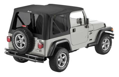 Bestop - Bestop OE JL Replacement Windows - Jeep 2018-26 Wrangler JL (Quarter Right Hand; 2-Door; Black Vinyl; Tinted)