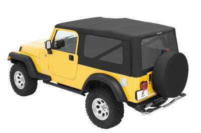 Bestop - Bestop OE JL Replacement Windows - Jeep 2018-26 Wrangler JL (Quarter Left Hand; 2-Door; Black Twill; Tinted)