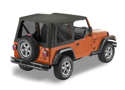 Bestop - Bestop OE JL Replacement Windows - Jeep 2018-26 Wrangler JL (Quarter Left Hand; 2-Door; Black Vinyl; Tinted)