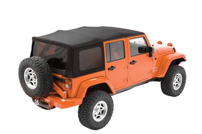 Bestop - Bestop OE JL Replacement Windows - Jeep 2018-26 Wrangler JL (Rear; 2-Door or 4-Door; Black Vinyl; Tinted)