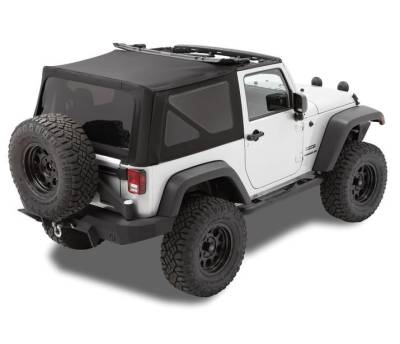 Bestop - Bestop OE JL Replacement Windows - Jeep 2018-26 Wrangler JL (Rear; 2-Door or 4-Door; Tan Twill; Tinted)