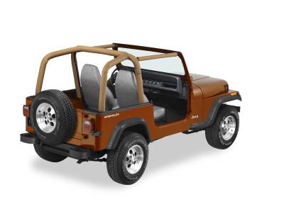 Bestop - Bestop Window Set - Jeep '07-18 Wrangler JK 4-Door (Pebble Beige Twill)