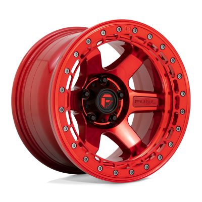 Fuel Wheel - Fuel Wheel, 17X8.5, D123 BLOCK BEADLOCK, CANDY RED W/ CANDY RED RING