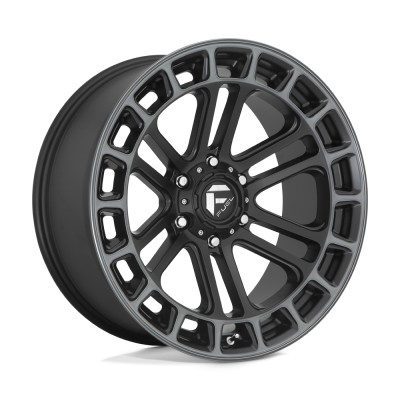 Fuel Wheel - Fuel Wheel, 20X9, D720 HEATER, MATTE BLACK DDT MACHINED