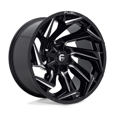 Fuel Wheel - Fuel Wheel, 22X12, D753 REACTION, GLOSS BLACK MILLED