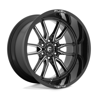 Fuel Wheel - Fuel Wheel, 22X12, D761 CLASH, GLOSS BLACK MILLED
