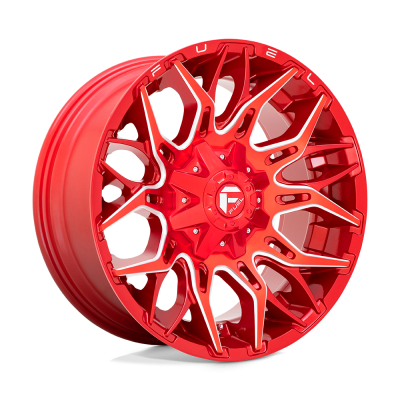 Fuel Wheel - Fuel Wheel, 20X10, D771 TWITCH, CANDY RED MILLED