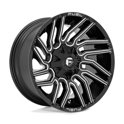 Fuel Wheel - Fuel Wheel, 20X10, D773 TYPHOON, GLOSS BLACK MILLED