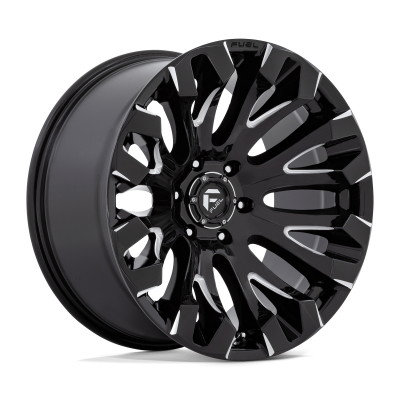 Fuel Wheel - Fuel Wheel, 20X10, D828 QUAKE, GLOSS BLACK MILLED