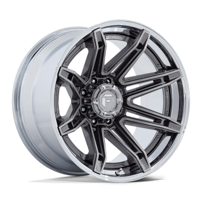 Fuel Wheel - Fuel Wheel, 22X12, FC401 BRAWL, PLATINUM W/ CHROME LIP