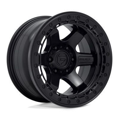 Fuel Wheel - Fuel Wheel, 17X8.5, D122 BLOCK BEADLOCK, MATTE BLACK W/ M-BLACK RING
