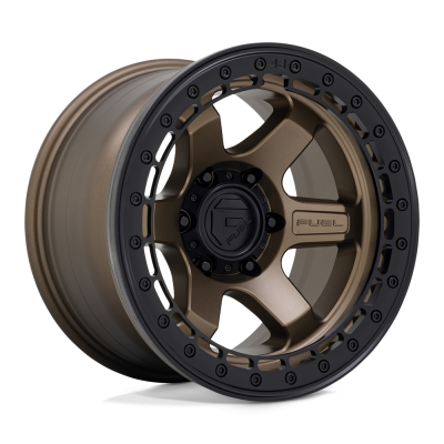 Fuel Wheel - Fuel Wheel, 17X8.5, D124 BLOCK BEADLOCK, MATTE BRONZE W/ M-BLACK RING