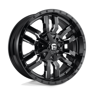 Fuel Wheel - Fuel Wheel, 20X10, D595 SLEDGE, GLOSS BLACK MILLED
