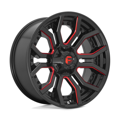 Fuel Wheel - Fuel Wheel, 22X10, D712 RAGE, GLOSS BLACK RED TINTED CLEAR