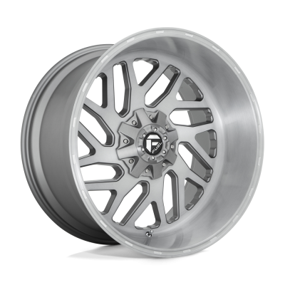 Fuel Wheel - Fuel Wheel, 20X12, D715 TRITON PLATINUM, BRUSHED GUN METAL TINTED CLEAR