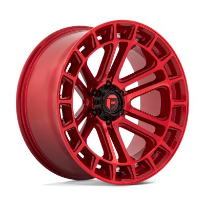 Fuel Wheel - Fuel Wheel, 22X10, D719 HEATER, CANDY RED MACHINED