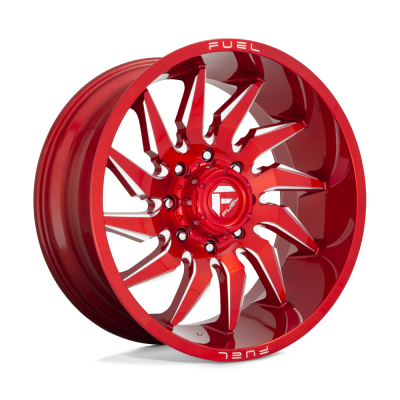Fuel Wheel - Fuel Wheel, 24X12, D745 SABER, CANDY RED MILLED