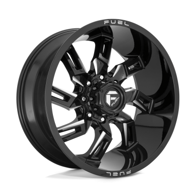 Fuel Wheel - Fuel Wheel, 20X10, D747 LOCKDOWN, GLOSS BLACK MILLED