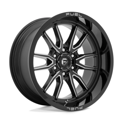 Fuel Wheel - Fuel Wheel, 18X9, D761 CLASH, GLOSS BLACK MILLED