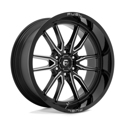 Fuel Wheel - Fuel Wheel, 22X10, D761 CLASH, GLOSS BLACK MILLED
