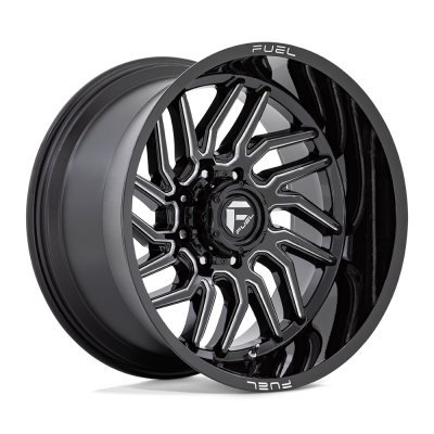 Fuel Wheel - Fuel Wheel, 20X9, D807 HURRICANE, GLOSS BLACK MILLED