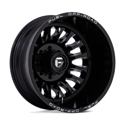 Fuel Wheel - Fuel Wheel, 20X8.25, D868 ARC DUALLY, GLOSS BLACK MILLED