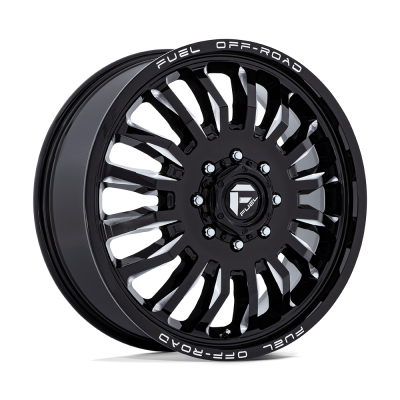 Fuel Wheel - Fuel Wheel, 22X8.25, D868 ARC DUALLY, GLOSS BLACK MILLED