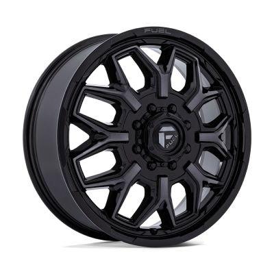 Fuel Wheel - Fuel Wheel, 22X8.25, D875 FLUX DUALLY, GLOSS BLACK BRUSH FC GRAY DDDT