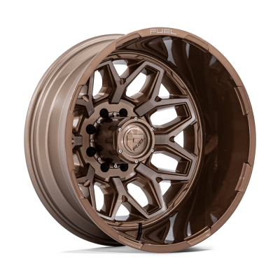 Fuel Wheel - Fuel Wheel, 20X8.25, D876 FLUX DUALLY, PLATINUM BRONZE