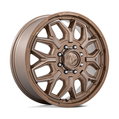 Fuel Wheel - Fuel Wheel, 22X8.25, D876 FLUX DUALLY, PLATINUM BRONZE
