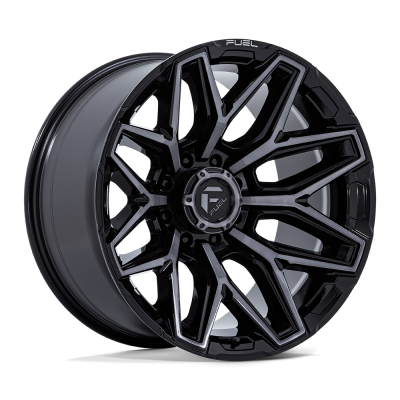 Fuel Wheel - Fuel Wheel, 22X12, FLUX, GLOSS BLACK BRUSH FC GRAY DDDT