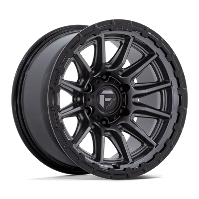Fuel Wheel - Fuel Wheel, 22X10, FC866 PISTON, MATTE GUNMETAL GLOSS BLACK LIP