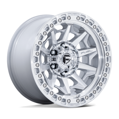 Fuel Wheel - Fuel Wheel, 17X9, D883 COVERT, SILVER W/ MACHINED FACE