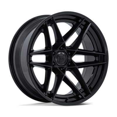 Fuel Wheel - Fuel Wheel, 20X9, FC408 FLIGHT, MATTE BLACK W/ GLOSS BLACK LIP