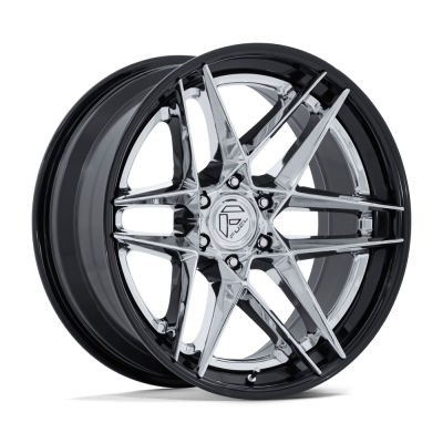 Fuel Wheel - Fuel Wheel, 22X10, FC408 FLIGHT, CHROME W/ GLOSS BLACK LIP