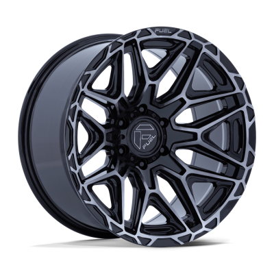 Fuel Wheel - Fuel Wheel, 20X10, FC885 INJECTOR, GLOSS BLACK MACHINED-FC W/ DDT