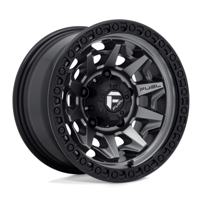 Fuel Wheel - Fuel Wheel, 15X8, D716 COVERT, MATTE GUNMETAL BLACK BEAD RING