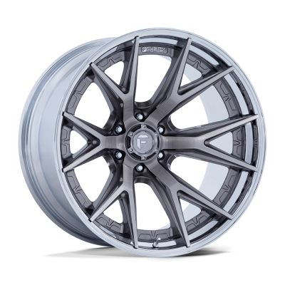 Fuel Wheel - Fuel Wheel, 18X9, FC402 CATALYST, PLATINUM W/ CHROME LIP
