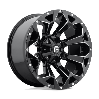 Fuel Wheel - Fuel Wheel, 22X10, D576 ASSAULT, GLOSS BLACK MILLED