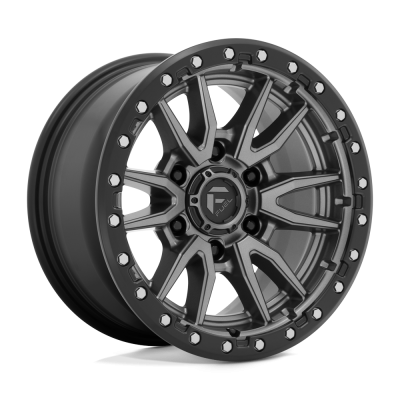 Fuel Wheel - Fuel Wheel, 16X8, D680 REBEL, MATTE GUNMETAL BLACK BEAD RING