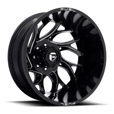 Fuel Wheel - Fuel Wheel, 22X8.25, D741 RUNNER, GLOSS BLACK MILLED