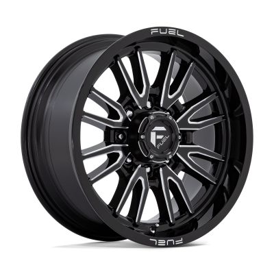Fuel Wheel - Fuel Wheel, 20X9, D761 CLASH, GLOSS BLACK MILLED